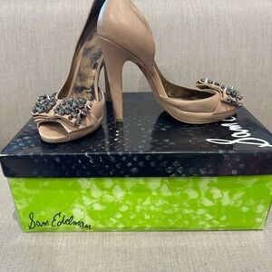 Sam Edelman Studded Tan Heels